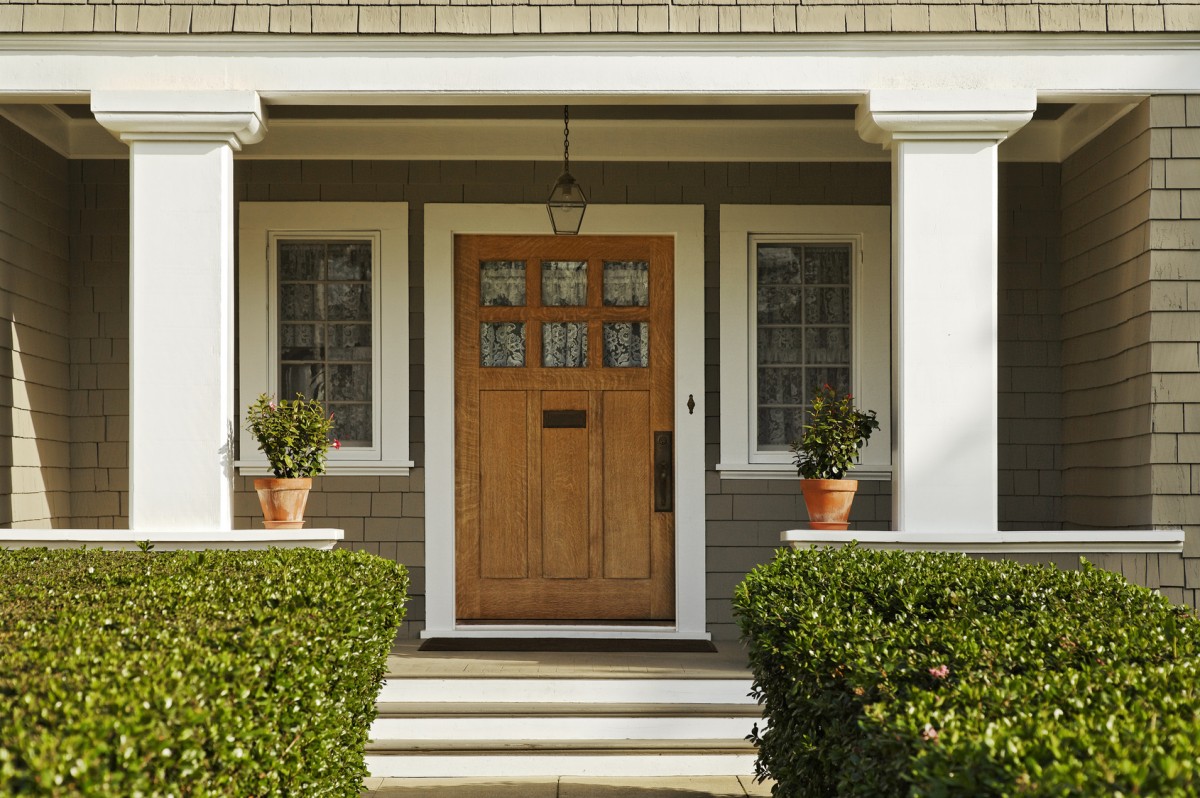 wood entry door
