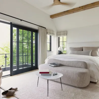 Marvin sliding door bedroom interior view